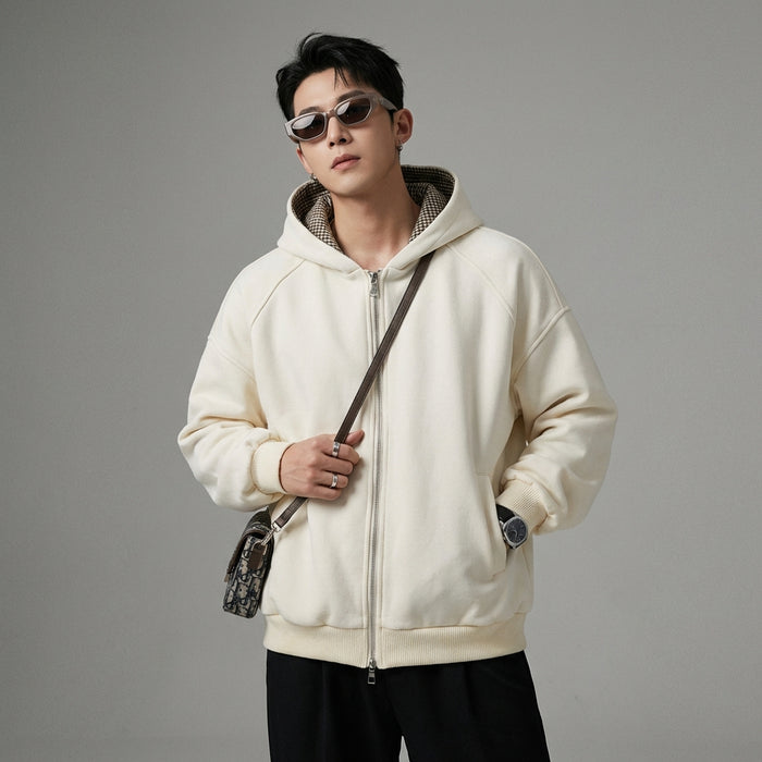 Sweat à capuche oversize bicolore homme femme - Koreanxwear - Taille M