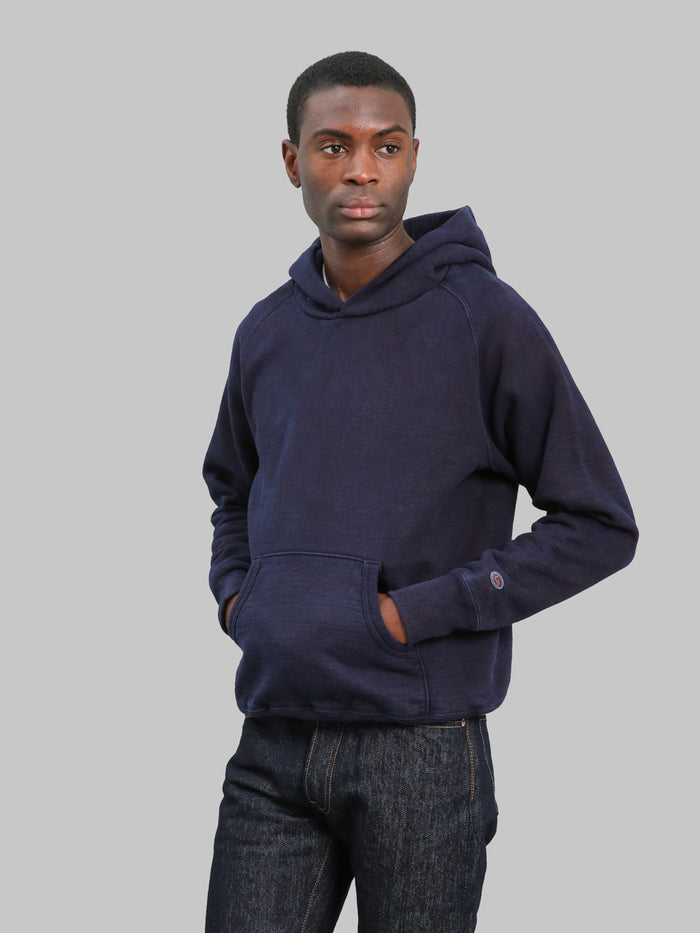 UES Indigo Hoodie Sweatshirt styled