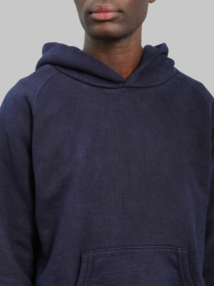 UES Indigo Hoodie Sweatshirt chest