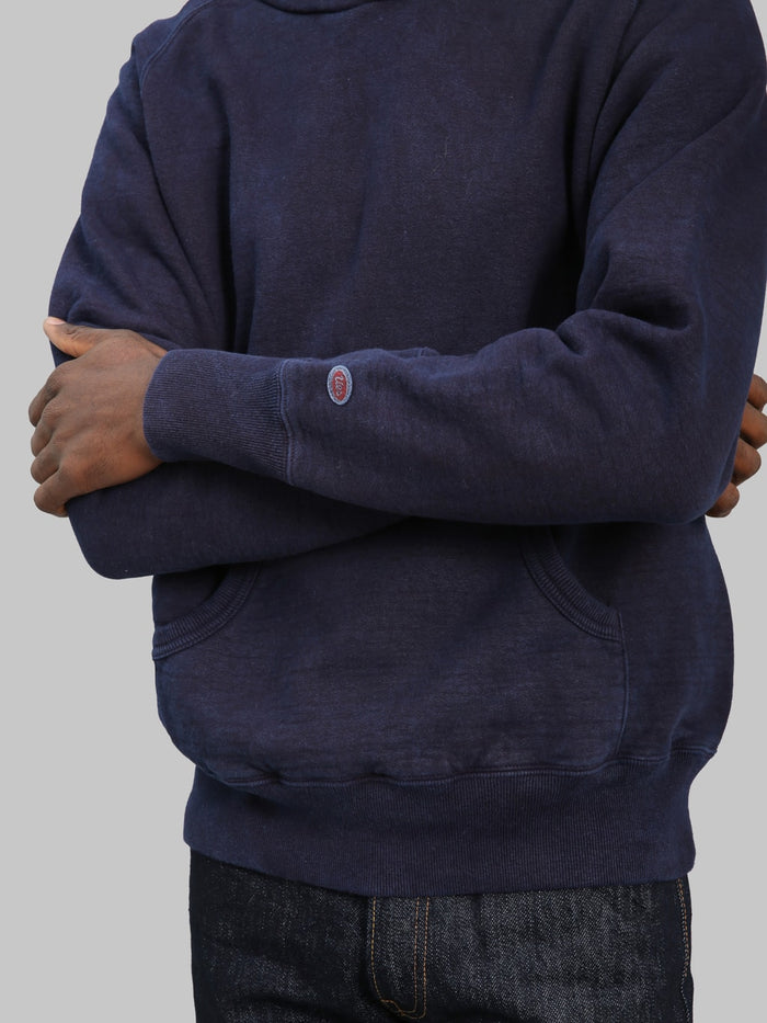 UES Indigo Hoodie Sweatshirt sleeves