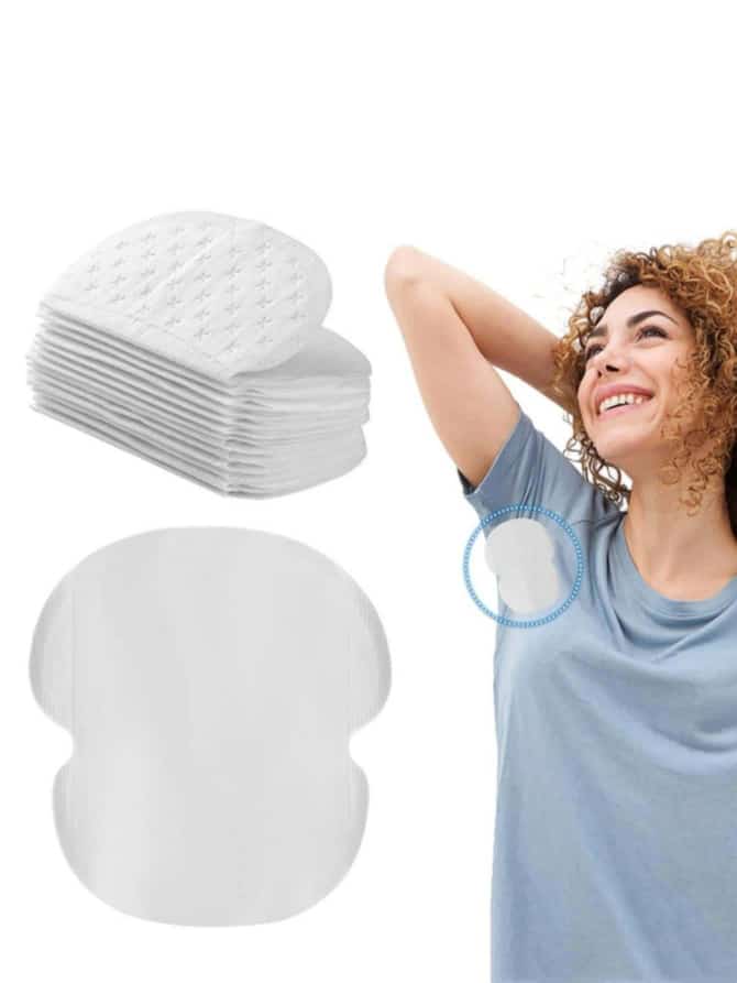 Underarm Sweat Pads – 10 Pieces Disposable Absorbent Shields for Women & Men