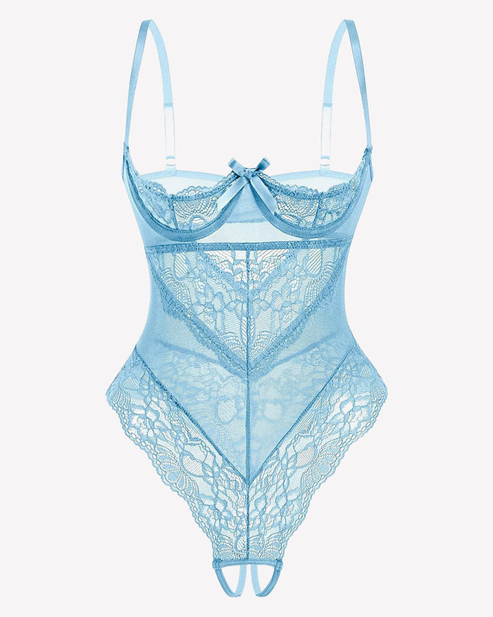 Underwire Lace Teddy Lingerie Bodysuit