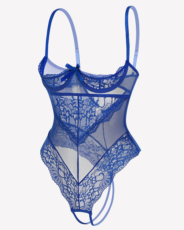 Underwire Lace Teddy Lingerie Bodysuit
