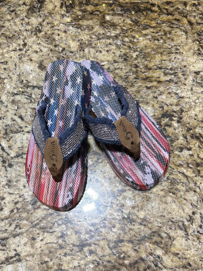 United 4th of July Navy Sandals