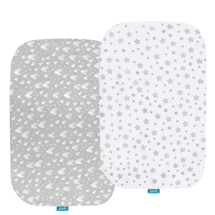 Universal fit Bassinet Sheets 33" x 20" - 2 Pack, Cotton - Biloban Online Store