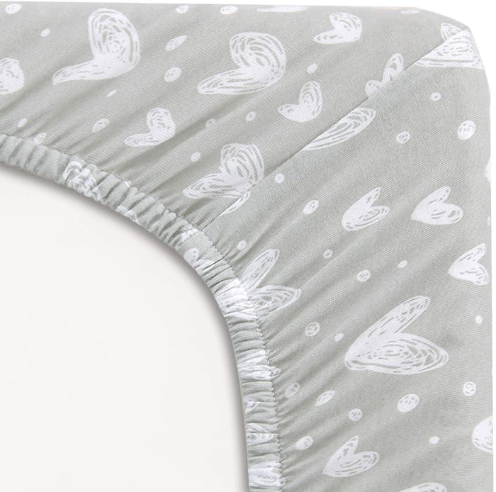 Universal fit Bassinet Sheets 21" x 35" - 2 Pack, 100% Cotton - Biloban Online Store