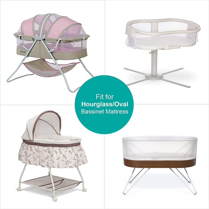 Universal fit Bassinet Sheets, 32" x 17" - 2 Pack, Microfiber - Biloban Online Store