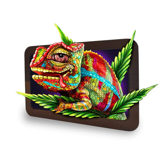 V Syndicate 3D High Def Wood Rollin' Tray - Cloud 9 Chameleon