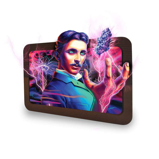 V Syndicate 3D High Def Wood Rollin' Tray - High Voltage