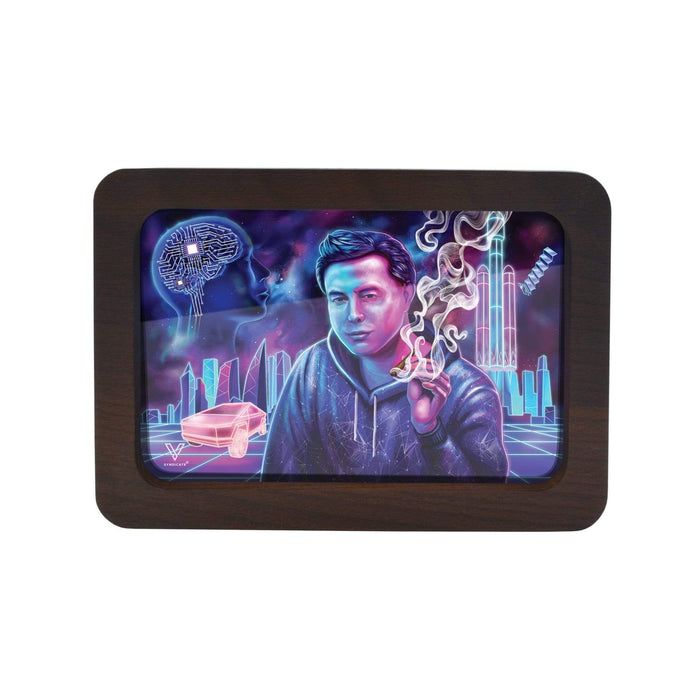 V Syndicate 3D High Def Wood Rollin' Tray - Space Xhale