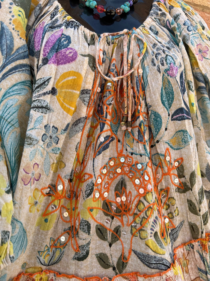 VANILLA FLORAL DRESS