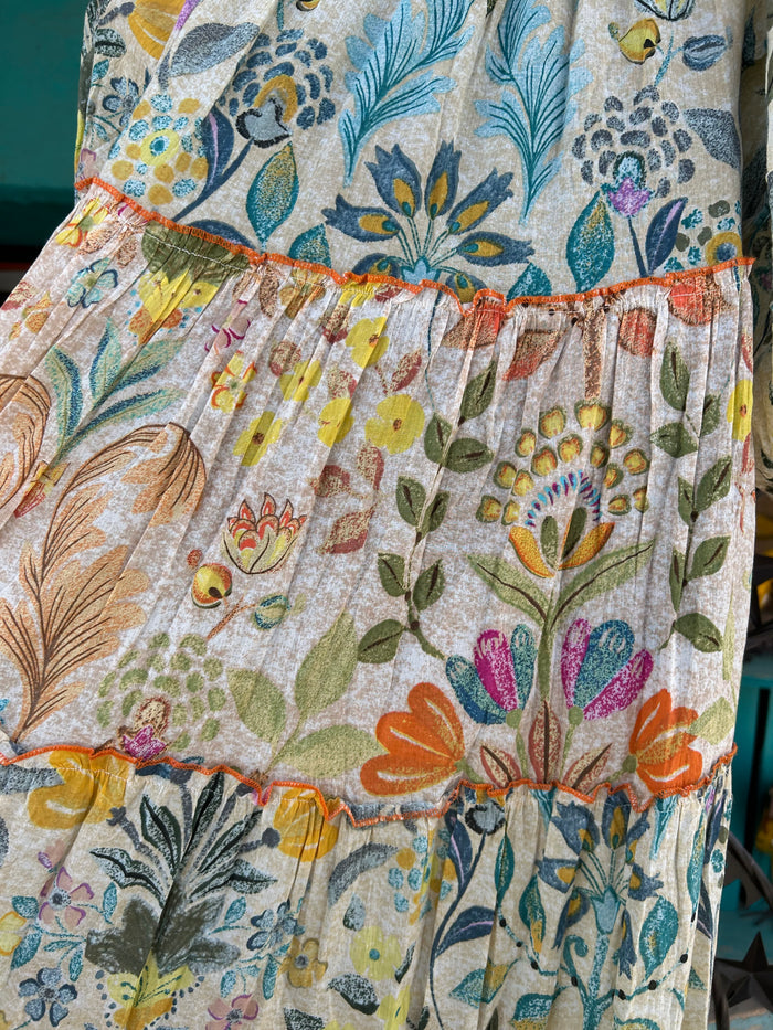 VANILLA FLORAL DRESS
