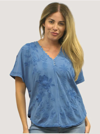 Veda Embroidered Tee