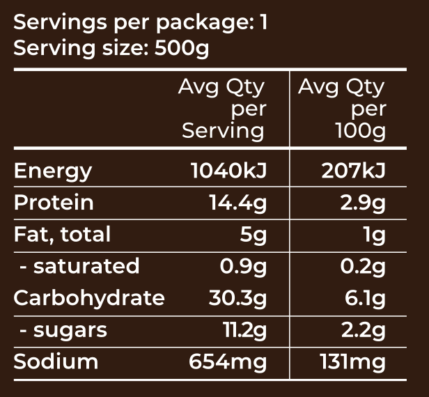 Vegetable & Red Lentil Soup 500g