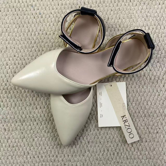 Velcro open-toe shoes