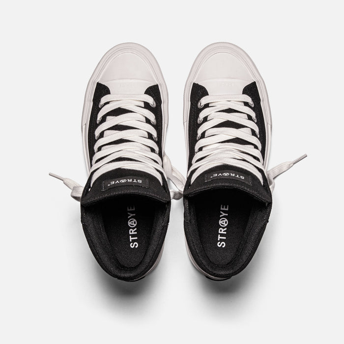 STRAYE Venice Black OG  – top view with cushioned insole