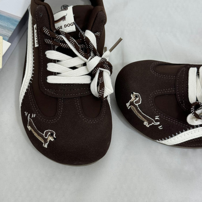 Versatile Round-Toe Casual Sneakers
