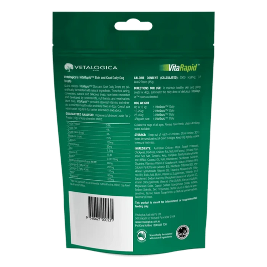 Vetalogica Vetalogica VitaRapid® Skin & Coat Daily Treats For Dogs - 210g