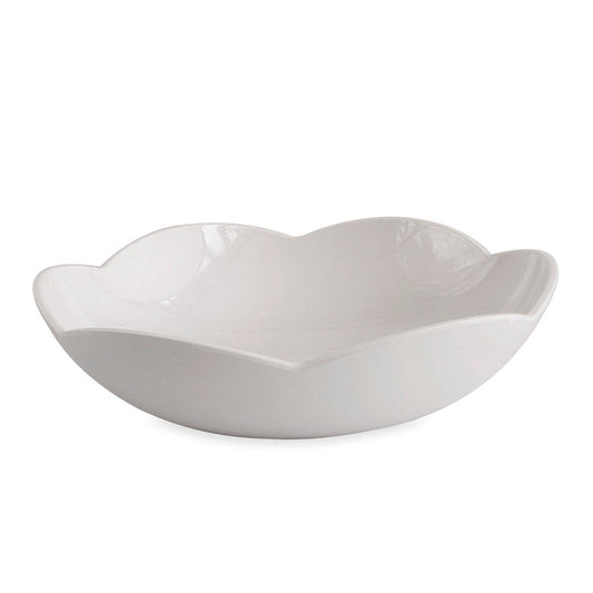 Beatriz Ball Vida Amelia Large Bowl White — Large white serving bowl isolated on white