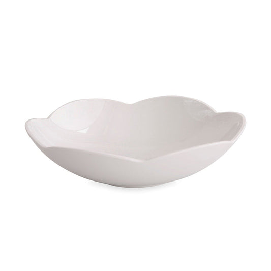 Beatriz Ball Vida Amelia Medium Bowl White — Medium white serving bowl isolated on white