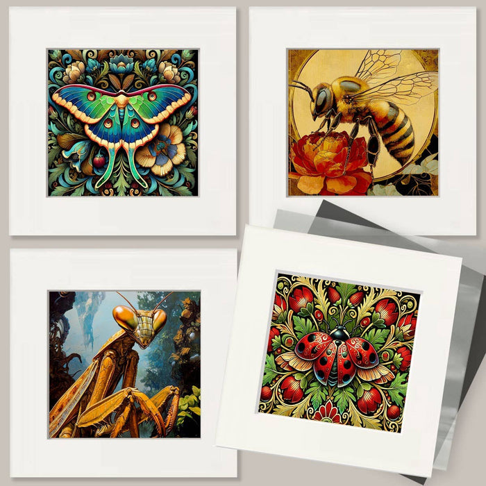 Vintage Art Nouveau Dragonfly