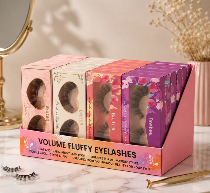 Volume Fluffy False Eyelashes Set, Mixed Styles Wispy Lashes Pack