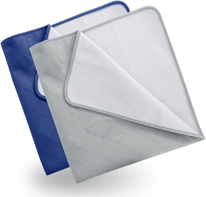 34" x 36" / Grey & Navy / 2 Pack