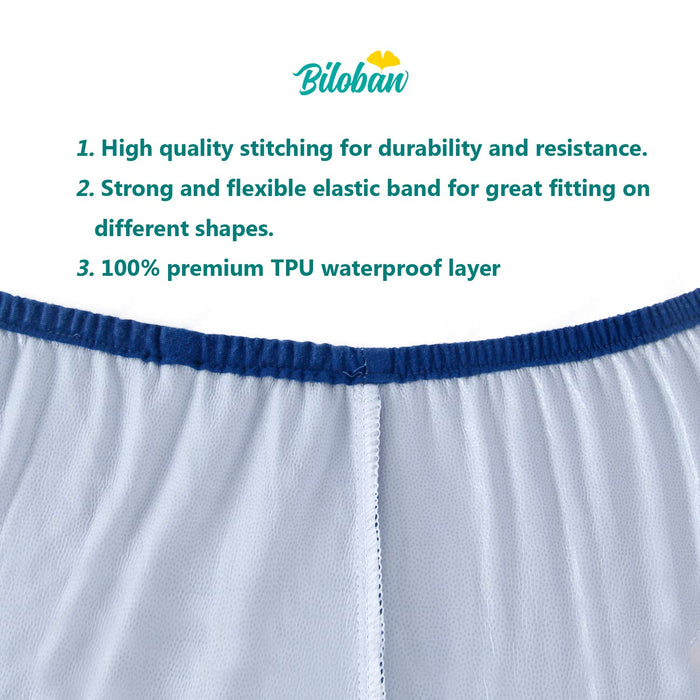 Waterproof Changing Pad Cover - 2 Pack, Ultra-Soft Microfiber, Smooth & Breathable, Aqua & Navy (Copy) - Biloban Online Store