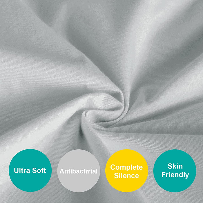 Waterproof Changing Pad Cover - 2 Pack, Ultra-Soft Microfiber, Smooth & Breathable, Grey - Biloban Online Store