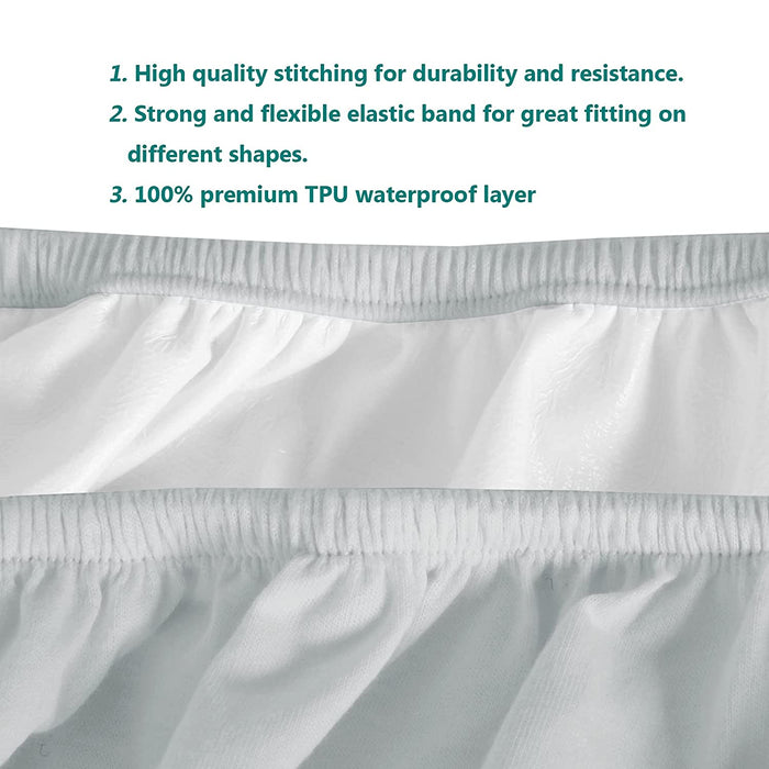 Waterproof Changing Pad Cover - 2 Pack, Ultra-Soft Microfiber, Smooth & Breathable, Grey - Biloban Online Store
