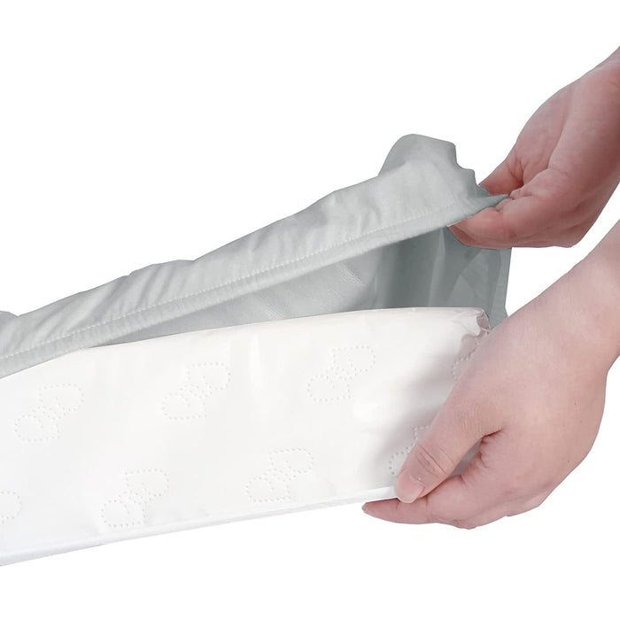 Waterproof Changing Pad Cover - 2 Pack, Ultra-Soft Microfiber, Smooth & Breathable, Grey - Biloban Online Store
