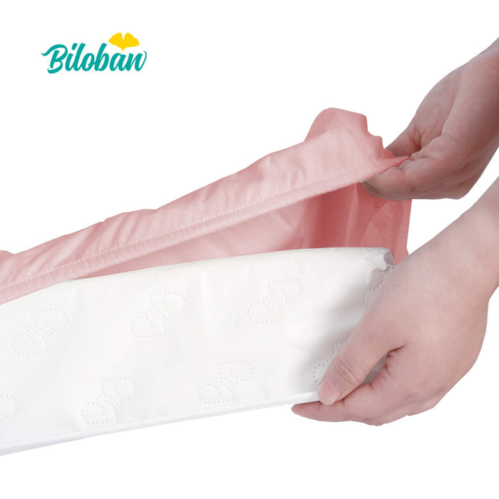 Waterproof Changing Pad Cover - 2 Pack, Ultra-Soft Microfiber, Smooth & Breathable, Pink - Biloban Online Store