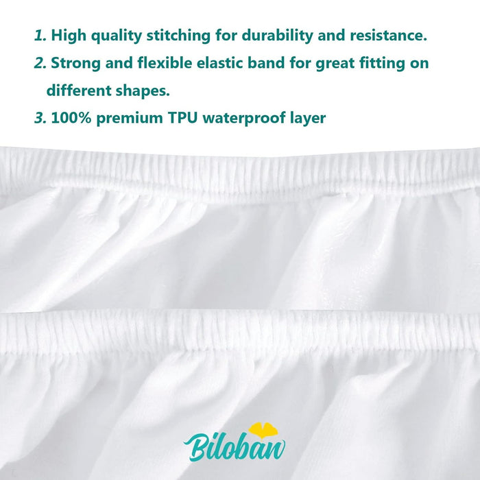 Waterproof Changing Pad Cover - 2 Pack, Ultra-Soft Microfiber, Smooth & Breathable - Biloban Online Store