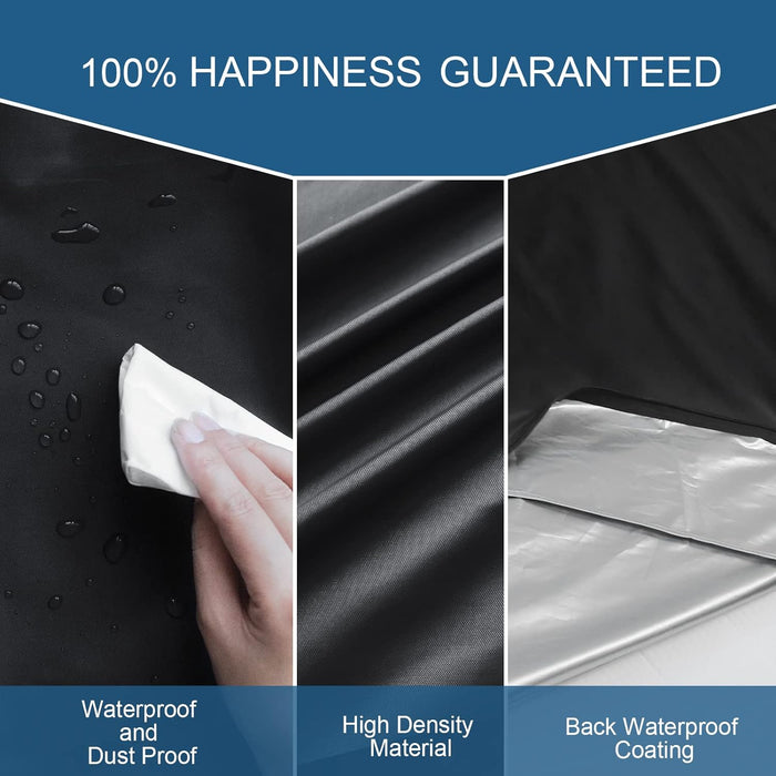 Waterproof Crib Mattress Bags for Moving Storage with Double Zippers, Reusable Thick Tarp, Black - Biloban Online Store