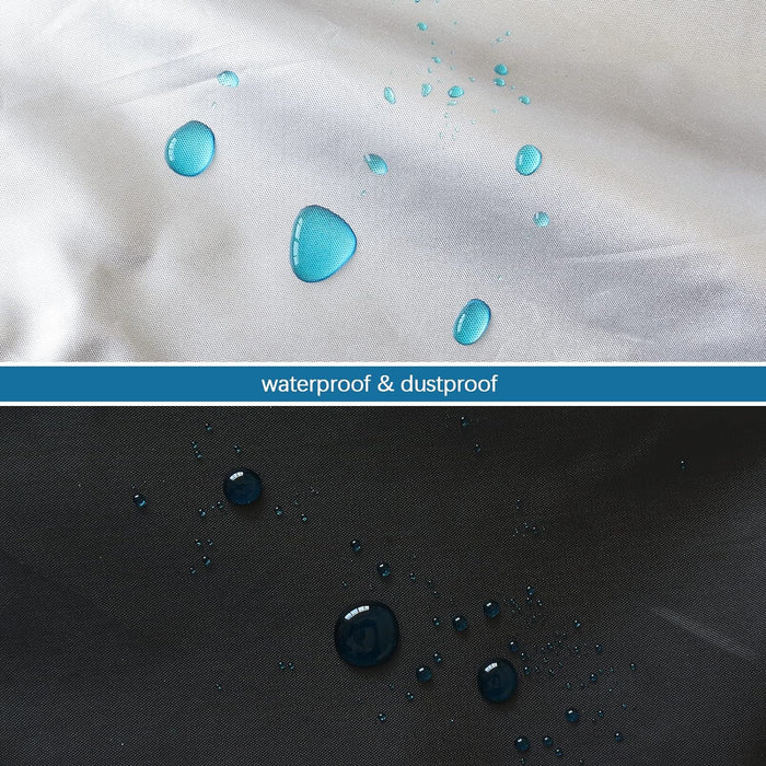 Waterproof Crib Mattress Bags for Moving Storage with Double Zippers, Reusable Thick Tarp, Black - Biloban Online Store