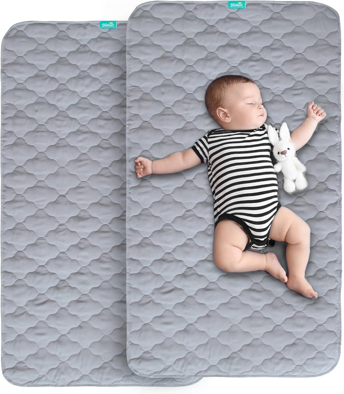 Waterproof Crib Mattress Protector Pad | Bed Pad Mat - 52" x 28", Anti Slip & Durable, 2 Pack - Biloban Online Store