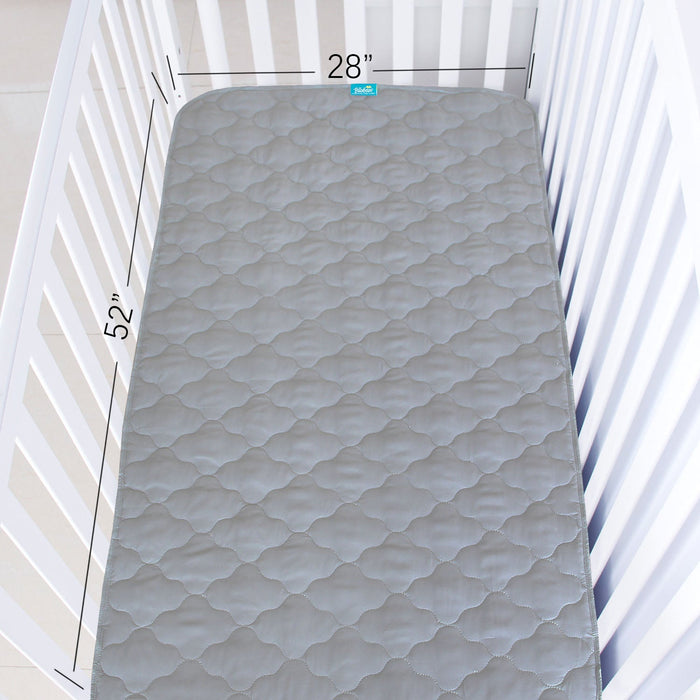 Waterproof Protector Underpads, Crib Size 28" x 52", Anti Slip & Durable Waterproof, Grey - Biloban Online Store