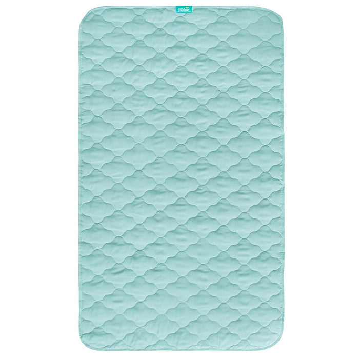Waterproof Crib Mattress Protector Pad | Bed Pad Mat - 52" x 28", Anti Slip & Durable, Aqua - Biloban Online Store