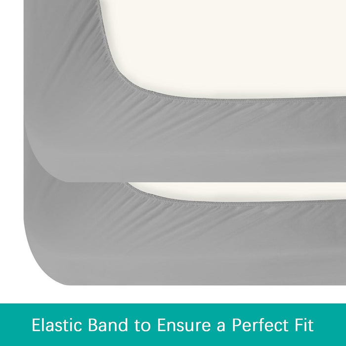 Waterproof Crib Sheet - 2 Pack, Ultra Soft Microfiber (for Standard Crib/ Toddler Bed) - Biloban Online Store