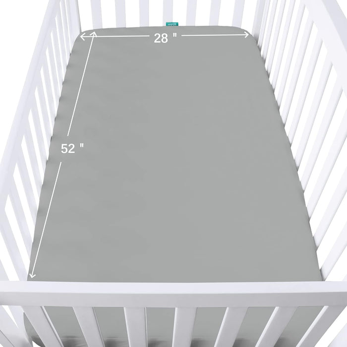 Waterproof Crib Sheet - 2 Pack, Ultra Soft Microfiber (for Standard Crib/ Toddler Bed) - Biloban Online Store