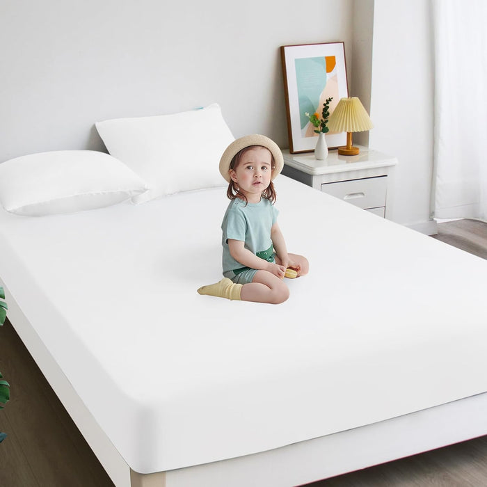 Waterproof Mattress Protector Twin & Full Size, 2 Pack, Noiseless & Soft Mattress Cover with Deep Pocket Up to 14" Depth, Super Breathable & Easy Wash - Biloban Online Store