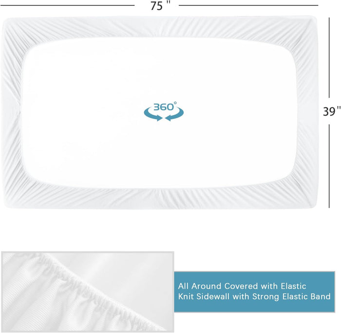 Waterproof Mattress Protector Twin & Full Size, 2 Pack, Noiseless & Soft Mattress Cover with Deep Pocket Up to 14" Depth, Super Breathable & Easy Wash - Biloban Online Store
