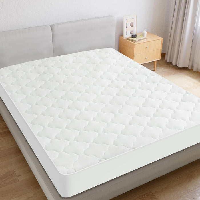 Waterproof Mattress Protector Quilted Twin & Full Size, Breathable & Noiseless Mattress Pad Cover, Fitted with Deep Pocket - Biloban Online Store
