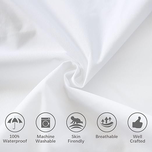 Waterproof Toddler Pillowcase with Zippper - 4 Pack, Ultra Soft Microfiber, Fits Toddler Pillow 12"x16", 13"x18" or 14"x19", White - Biloban Online Store