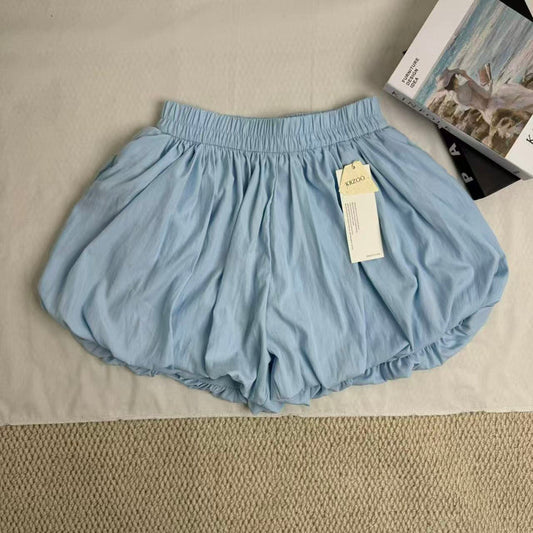 White A-Line Puffy Tulip Skort
