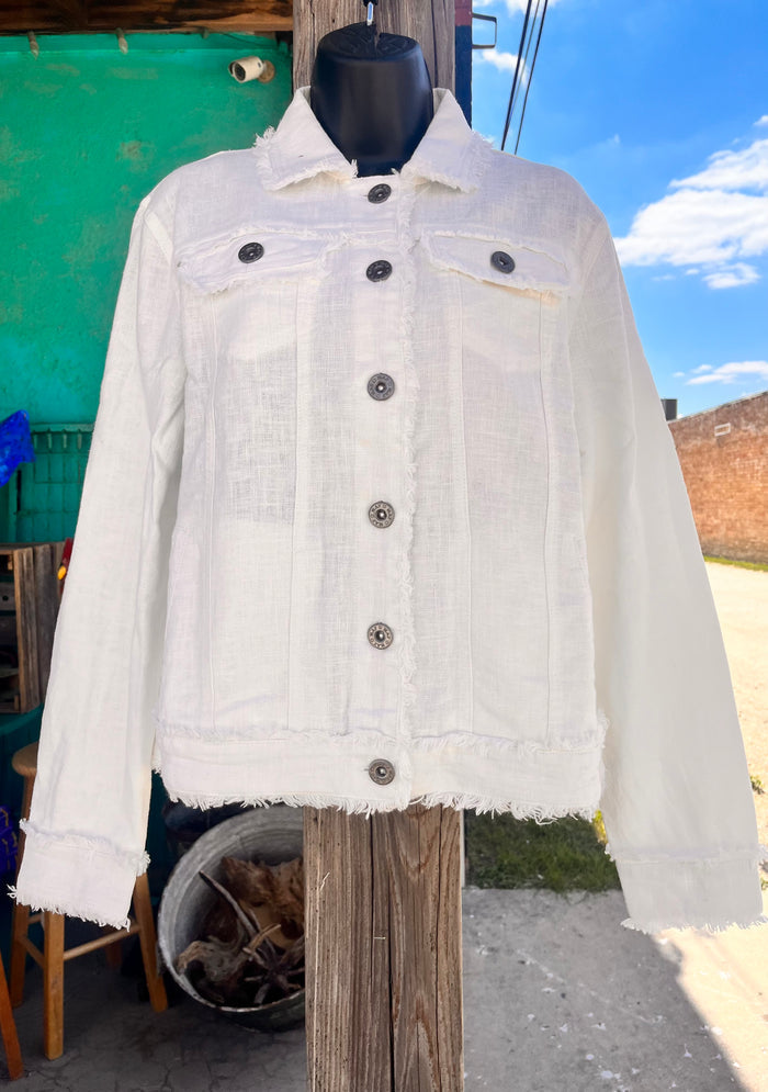 White Linen Jacket