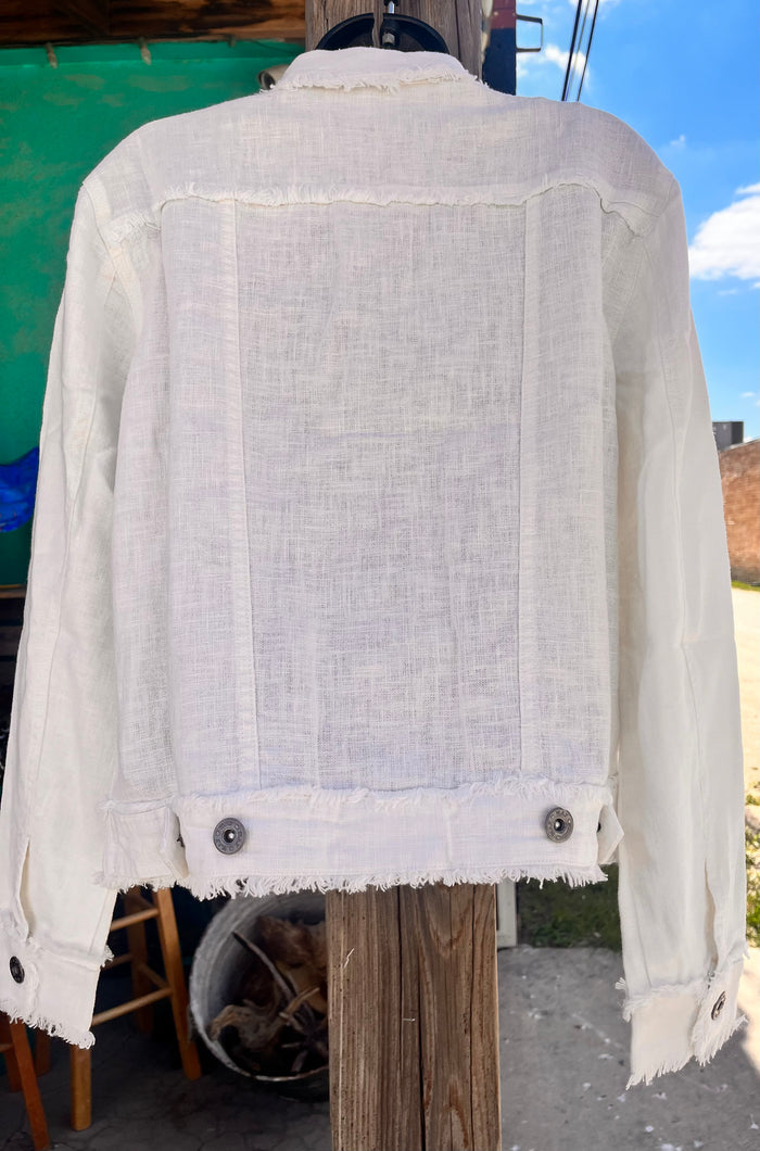 White Linen Jacket