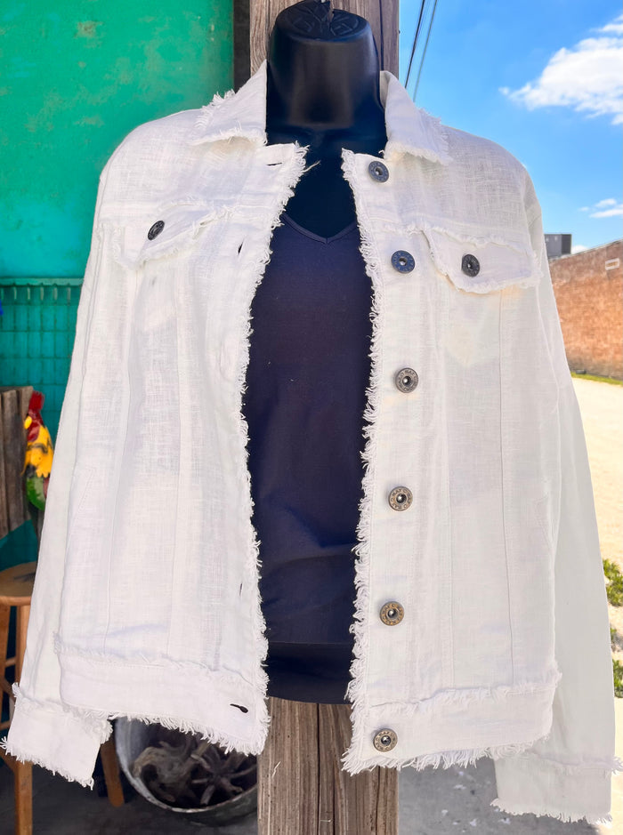 White Linen Jacket