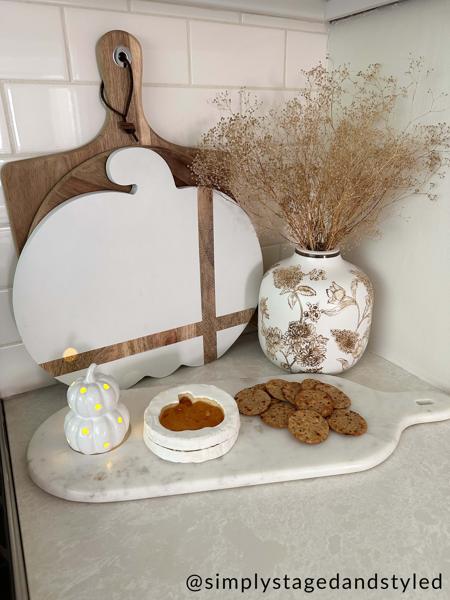 White Pumpkin Light-Up Sitter