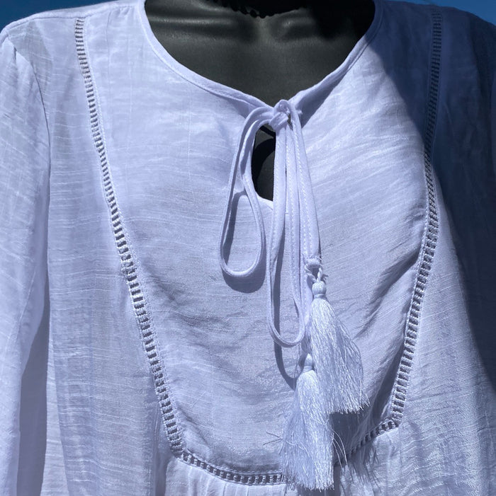 White Tie Blouse